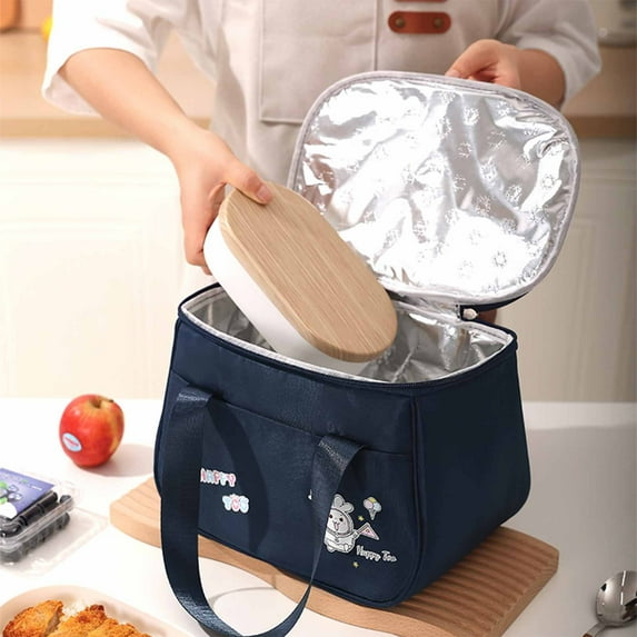 Byujiro Cute Lunch Bag for Women, Large Capacity Insulated Lunch Box Bag Water Proof Ice Bag for Work School