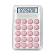 thumbnail image 1 of Byujiro Cute Transparent Mini Calculator 8-Digit LCD Display Student Calculator Compact Portable Basic Calculator with Round Buttons, Pocket Calculator for School, Office, 1 of 8