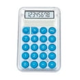 thumbnail image 1 of Byujiro Cute Transparent Mini Calculator 8-Digit LCD Display Student Calculator Compact Portable Basic Calculator with Round Buttons, Pocket Calculator for School, Office, 1 of 8