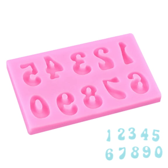 Byujiro DIY Baking Number Mold Chocolate, Fondant & Cake Decoration Mold Home Baking & DIY Crafts