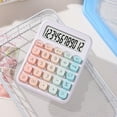 thumbnail image 1 of Byujiro Desktop Calculator LCD Display Basic Calculator Silent Mechanical Button Calculator Battery Powered Cute Desk Calculator for Students, Office, Home, School Supplies, 1 of 8
