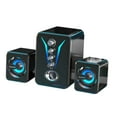 thumbnail image 1 of Byujiro Desktop Laptop Speaker High Sound Quality High Volume Heavy Subwoofer Wired Connection Bluetooth Speaker with Bright Light, 1 of 3
