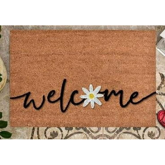 Byujiro Door Mat Outside Entrance Doormat Blanket Home Front Door Decoration Mat AntiSlip Bottom Carpet