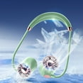 thumbnail image 1 of Byujiro Dual Head Hands-Free Neckband Fan USB Rechargeable Portable Mini Fan Quiet Personal Cooling Fan, Ideal Gift for Outdoor, Travel, Commute & Summer Use, 1 of 6