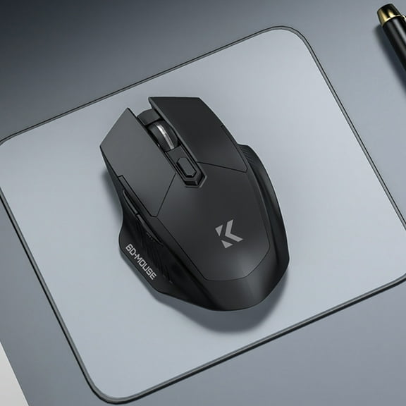 Byujiro Dual Mode Bluetooth 2.4G Wireless Gaming Office Mouse, Adjustable Multi DPI, Large Built-In Rechargeable Battery, Compatible with Laptop, Desktop for Gaming, Business Work