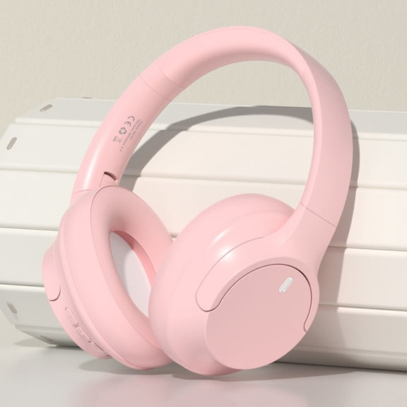 Byujiro Over Ear Headphones Head Mounted Wired and Wireless Double Mode Foldable Soft Headband Low Latency High Battery 5.3 Sports Gaming Bluetooth Headphones Earphones