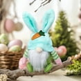 thumbnail image 1 of Byujiro Easter Bunny Gnome Dwarf Doll Desktop Hanging Decoration Spring Holiday Shelf Elf for Mantel Display, Easter Basket Stuffers & Party Decorations, 1 of 6