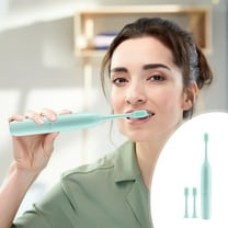 Byujiro Electric Toothbrush with 3 Brush Heads, Low Noise, Portable, Smart Timer Toothbrush IPX7 Water Toothbrush Vibration