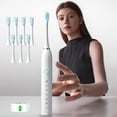 thumbnail image 1 of Byujiro Electric Toothbrush with 8 Brush Heads 6-speed Timer Toothbrush IPX7 with Charging Base, 1 of 9