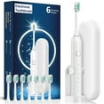 thumbnail image 1 of Byujiro Electric Toothbrush with 8 Brush Heads and Travel Case, 6 Cleaning Modes Upgraded Toothbrush Longer Faster Charging, 1 of 6