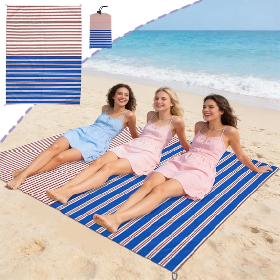 Byujiro Extra Large Beach Towel 79" x 55" Oversized Microfiber Beach Blanket Quick Dry Bath Towel Lightweight Packable for Travel, Camping, Pool, Picnic, Adults