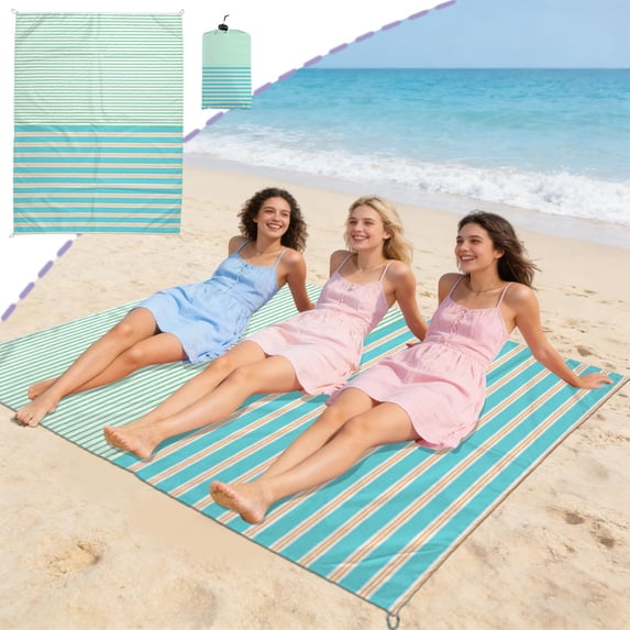 Byujiro Extra Large Beach Towel 79" x 55" Oversized Microfiber Beach Blanket Quick Dry Bath Towel Lightweight Packable for Travel, Camping, Pool, Picnic, Adults