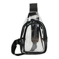 thumbnail image 1 of Byujiro Fashionable Transparent Crossbody Bag for Men and Women with Large Capacity PVC Waterproof Chest Fanny Pack, 1 of 3