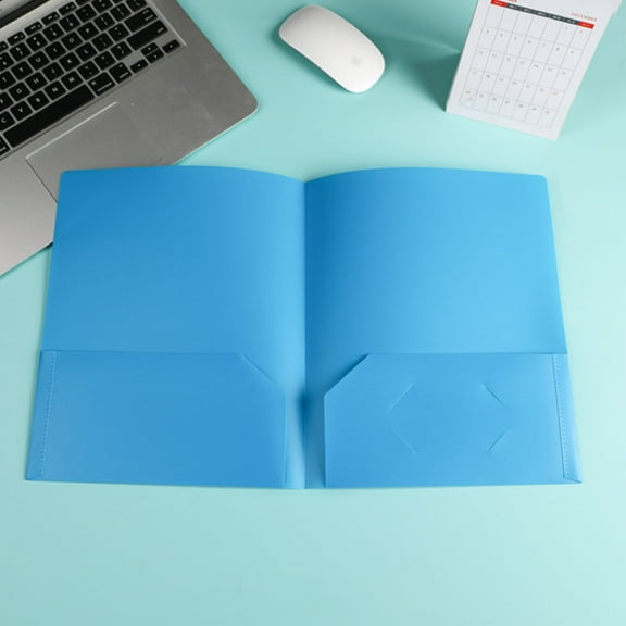 Byujiro File Organizer Plastic Folders with Pockets Heavy Duty Pocket Folders Letter Size File Folders for Documents Office School Office Supplies School Supplies