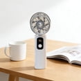 thumbnail image 1 of Byujiro Foldable Handheld Mini Fan with Digital Battery Display USB Rechargeable 5 Speed Personal Cooling Fan Portable Desktop Fan for Travel, Office & Dorm Use, 1 of 6