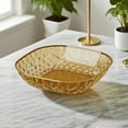 thumbnail image 1 of Byujiro Gold-Rimmed Serving Bowl Multipurpose for Fruits, Snacks & Table Scraps, Perfect for Dining Table, Living Room & Party Decor, 1 of 6