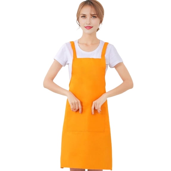 Byujiro H-Back Waterproof Apron with Pocket Adult Women Men Work Apron for Kitchen Cooking Chef BBQ