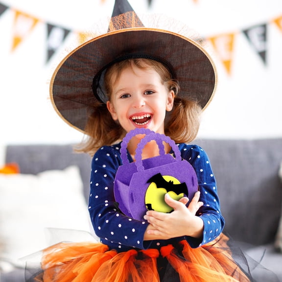 Byujiro Halloween Treat Bag Halloween Handbag Non-woven Bag Ghost Children's Gift Candy Bag Halloween Props Supplies