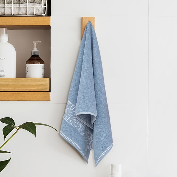 Byujiro Hand Towel Soft Towel with Letters Thick Towel That Absorbs Water Absorption Without Shedding Hair Face Towel