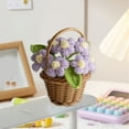 thumbnail image 1 of Byujiro Hand Woven Basket of Simulation Artificial Flowers Valentine's Day Mini Flower Basket Artificial Flowers Gift Decor for Loved Ones, 1 of 6