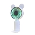 thumbnail image 1 of Byujiro Handheld Cute Mini USB Rechargeable Fan with Cartoon Ear Design Portable Personal Cooling Fan with Detachable Base 3 Speed Adjustable Quiet Strong Wind Small Fan, 1 of 6