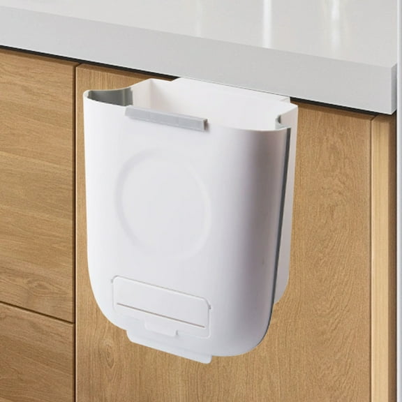 Byujiro Hanging Trash Can Kitchen Trash Bin Small Garbage Bin Cabinet Design Space-Saving & Removable for Countertop-Free Waste Disposal, Cooking Prep Utensil Scrap Storage
