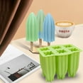 thumbnail image 1 of Byujiro Ice Cream Mold with Lids 6-Popsicle Maker Ice Tray Homemade Ice Cream Treats Easy Release, 1 of 3