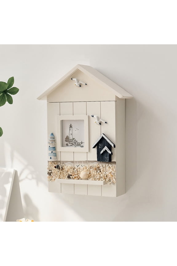 Key Storage Cabinet/Box Decorative Earth in The Key Box Key Box Cabinet Wall Hanging Seabird Sea Tower Key House Organizer