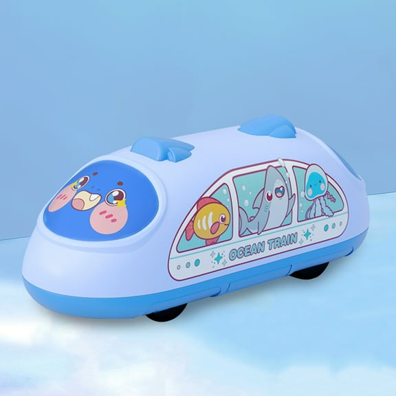 Byujiro Kids Pull Back Train Toy Simulation Railway Train Car Toy Vehicle Toy for Boys Girls Birthday Gift