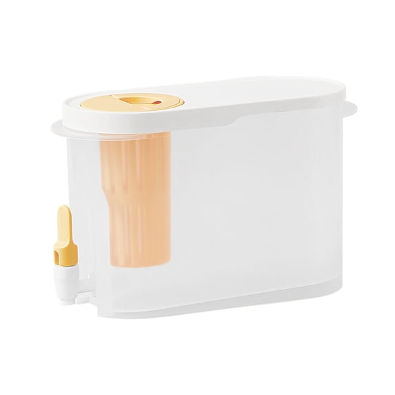Byujiro Large Capacity Beverage Dispenser with Spigot Plastic Cold Water Jug for Home, Parties, Iced Tea & Daily Hydration