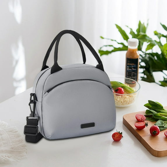 Byujiro Large Capacity Crossbody Lunch Bag - Multifunctional Portable Insulated Tote, Ideal Handheld Bento Box Carrier for Adults, Great for Work, Picnics & More