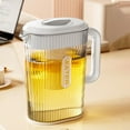 thumbnail image 1 of Byujiro Large Capacity Water Pitcher with Lid for Fridge, Daily Water, Iced Tea & Juice, Easy Fill & Spill-Resistant Spout, 1 of 6