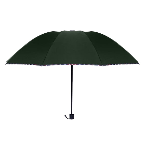 Byujiro Large Folding Umbrella Waterproof Sun & Rain Umbrella 10-Rib Reinforced Portable Umbrella for Family, Travel & Outdoor Use