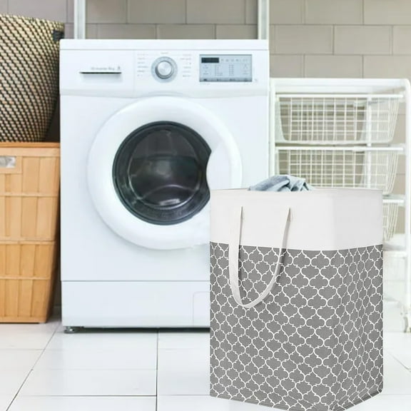 Byujiro Laundry Hamper New Rainproof Fabric Dirty Clothes Basket Easy Clothes Sundries Storage Box Foldable Storage Bag Large Capacity Dirty Clothes Basket