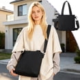 thumbnail image 1 of Byujiro Lightweight Nylon Crossbody Tote Bag Spacious Everyday Shoulder Purse Multi-Use Carryall with Detachable Strap for Commuting, Travel and Outings, 1 of 6