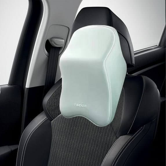 Byujiro Memory Foam Car Headrest Pillow Ergonomic High Resilience Neck Support Cushion for Car Seat, Breathable Pressure Relief Head Rest Pillow for Driving, Commuting & Long Trips