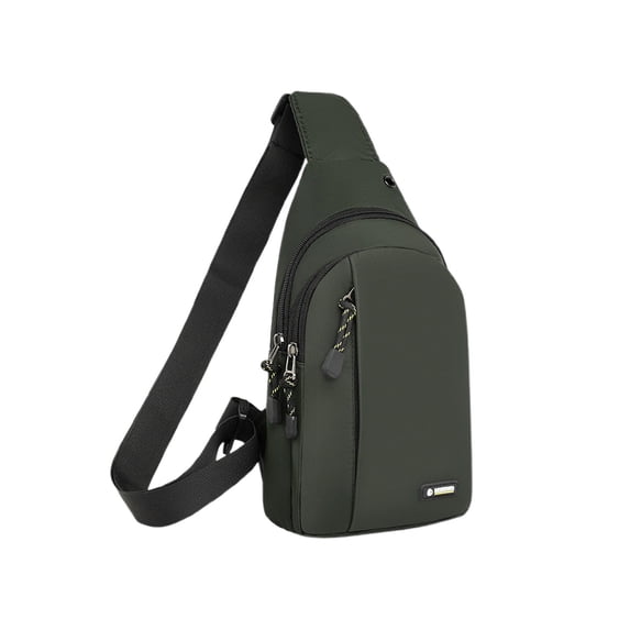 Byujiro Men's Multi-Pocket Sling Chest Bag Casual Water-Resistant Crossbody Backpack Compact Utility Shoulder Bag for Work, Travel and Daily Commute