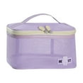 thumbnail image 1 of Byujiro Mesh Cosmetic Train Case Large-Capacity Travel Makeup Organizer Breathable Portable Toiletry Bag with Top Handle, 1 of 3