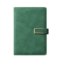 thumbnail image 1 of Byujiro Metal Buckle Soft Leather Lined Business Notebook, Thick College Ruled Paper Lay Flat Writing Pad, Office Meeting Book, Durable Cover Daily Planner for Workplace Record Taking, 1 of 3