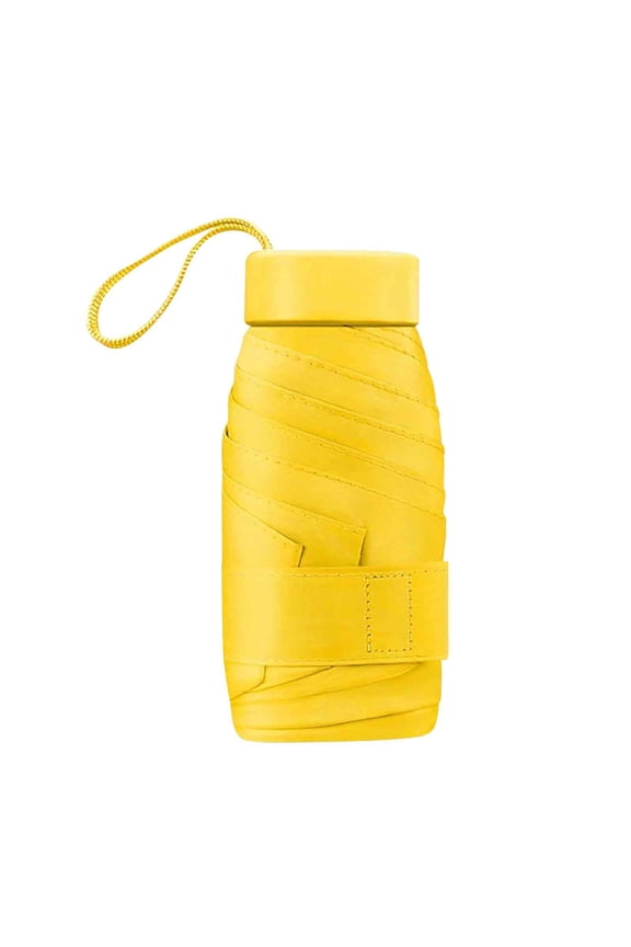 Mini Capsule Folding Umbrella Sun Umbrella Compact Pocket Umbrella Portable Travel Umbrella for Sun & Rain Daily Commute