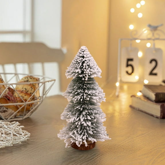 Byujiro Mini Christmas Tree for Tabletop Desktop Christmas Tree Mini Spray Cedar Needle Tower Christmas Tree Desktop Small Christmas Tree Suitable for Festive Indoor Christmas Decoration