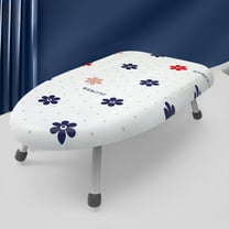 Byujiro Mini Ironing Board for Countertop, Tabletop Ironing Board Small Ironing Board with Iron Folding Iron Board Extra Thick Cover Portable Tabletop Ironing Board with Non Slip Feet