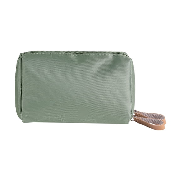 Byujiro Mini Nylon Cosmetic Pouch Compact Zippered Makeup & Lipstick Bag Lightweight Portable Organizer (5.9" x 3.9" x 2.2")