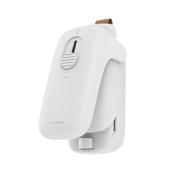 Byujiro Mini Slide Cover Handheld Bag Sealer Portable Quick Sealing Machine for Food Storage & Package Sealing, Rechargeable Heat Sealer for Snack Bags, Plastic Pouches & Home Kitchen Use