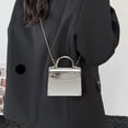 thumbnail image 1 of Byujiro Mini Top-Handle Crossbody Bag Shiny Chain Strap Small Square Purse Fashionable Statement Bag for Parties, Dates, and Everyday Styling, 1 of 5