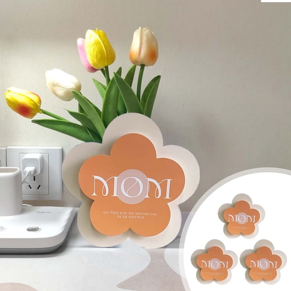 Byujiro Mother's Day 3-Pack Flower Gift Boxes Decorative Containers Versatile Table Centerpieces, Heartfelt Mom Gifts