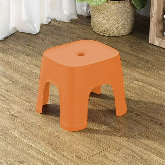 Byujiro Multi-Functional Small Stool Plastic Stool Children's Stool Home Stepping Non Slip Thickened Plastic Stool Baby Low Stool Bathing Stool