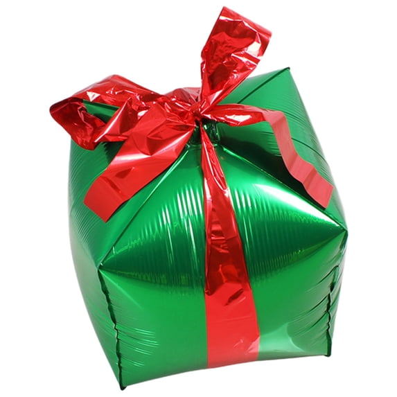 Byujiro New Year Decoration Gift Box Gift Pack Balloons New Year's Eve Party Classroom Decoration Aluminum Foil Balloons 18.11in Christmas Decor