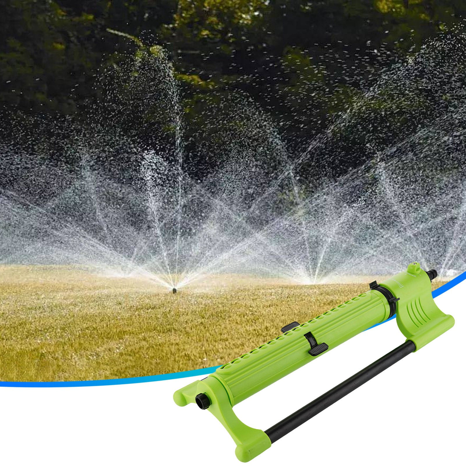 Byujiro Oscillating Garden Sprinkler Gardening Tool Adjustable Spray Pattern for Watering Lawns, Vegetable Gardens, Flower Beds, Patio, Yard & Outdoor Garden Irrigation