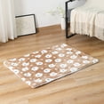 thumbnail image 1 of Byujiro Pet Sleeping Mat 31x23.6 Inch Cute Cartoon Paw Print Rectangular Cushion Pad Soft Washable Anti-Slip Crate Liner for Small Dogs & Cats, 1 of 8